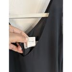 Loft Ann Taylor Little Black Dress Size 2 Flower Applique Ruffled Tiered Hem Photo 10