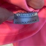 Hanes Urban Buck Cropped Hooded Sweatshirt Women XL Bright Pink Long Sleeved Clubwear Photo 6