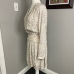 Rails Dress Womens XS Mini Animal Print Leopard Long Sleeve Jasmine Smocked Photo 2