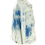 Free People Retro Acid Wash Bohemian Denim Jean Jacket Tie Dye Size Large NWT Photo 9