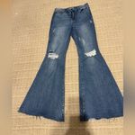 REWASH  Blue Distressed Flare Jeans Photo 1