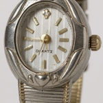 Oval Face Quartz Womens‎ Silver & Gold Tone Elegant Watch 22508 S60 Photo 0
