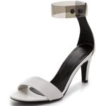 Tibi  $425 Clara Sandal with Ankle Strap White Clear Size 35 5 INDIE SLEAZE Photo 8