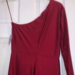 Windsor Annalise Red Formal Prom One Shoulder Dress Photo 4