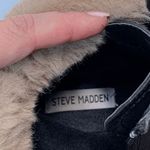Steve Madden Steve Women's Madden Hiking Ankle Boots Faux Fur Lace Up Alaska Black Vegan 8M Photo 10