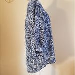 Cathy Daniels NWT!  3/4 Sleeve Zip Neckline Top Med Photo 3