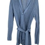 Tommy Hilfiger Blue Women's 100% Cotton Knit Robe/Cardigan with belt - Size 1X Photo 0