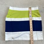 English Factory  Green Blue White Striped Mini Skirt Size Small Photo 7