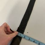 Talbots Olive Green Weaved Woven Genuine Leather Golden Buckle Belt Size M/L Photo 6