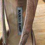 Manolo Blahnik soft pink ruched suede heels sz 40 Photo 5