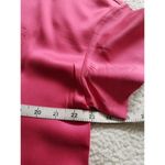 Badgley Mischka  Short Sleeve Silk Pocket T-Shirt Honey Suckle Coral Women's Sz L Photo 7