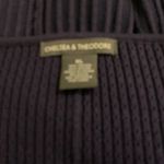 Sweater by Chelsea & Theodore Navy Short Sleeved Fit & Flare Ladies size XL Blue Photo 3