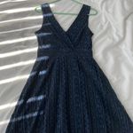 Lulus Navy Blue Lace Skater Dress Photo 4