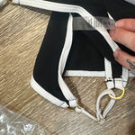 Black and White Bikini Bottom high cut small cheeky Photo 1