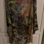 Bryn Walker  Multicolor‎ Tunic Dress Flowy Abstract Art to Wear Bohemian Photo 0