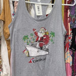 Next Level Apparel Santa Claus Christmas Cruise Tank Top - Carnival Cruise Ship NWT Photo 0