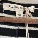 Living Doll NEW Long Sleeve Dress Striped Casual V Neck Size Small Photo 3