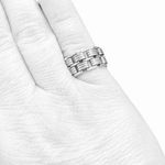 Watch Band Ring Chain Link Size 5.25 in Silver Photo 0