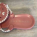 Jack Rogers  Pink Studded Whipstitching Perforated Eyelet Round toe Jelly Sandal Photo 3