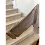 Flax  Brown, Grey, Purple Pin Stripe Linen Blazer Photo 2