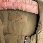 BLANK NYC  Draped Asymmetric Zip Moto Jacket Sz Small Olive Green Photo 1