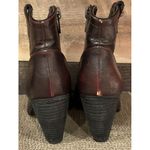 Not Rated Boots Women 6 Ankle Booties Cherry Brown Faux Leather Block SOLD Photo 5