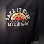 Life is Good  Navy Button-Up short sleeve pajama top NWT Photo 4