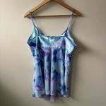 California Dynasty Sheer and Silky Tank Top Blue Size L Photo 5