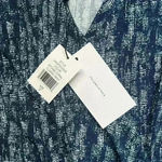 H by Halston NEW H Halston Blue Print Long Sleeve Faux Wrap Midi Dress Size M Career Work Photo 3