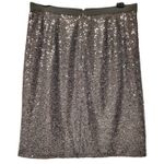 J.Crew Factory Gray Sequin Mini Skirt Women's 4 New Year's Eve Holiday Party Photo 1
