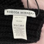 Rebecca Minkoff NWT Traveling Rib Black Knit Scarf, size 76x10” Photo 1