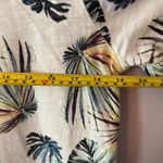 Chico's Tropical Print Short Sleeve V-neck Shirt Cotton Blend Women's 1 / Medium Photo 6