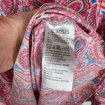 Belle by Kim Gravel Paisley Bell Sleeve Tunic Top Size 1X Multicolor Lightweight Pink Photo 5