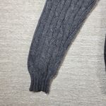 Ralph Lauren Rugby Cable Knit Sweater Large Gray Wool Angora Cashmere Blend Photo 6