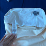 Lysse Cream & Black Color Block Stretch High Rise Cropped Leggings Size L Photo 7