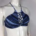 l*space L  Lace Up Printed Bikini Top Photo 1