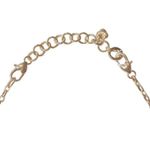 Brighton  Gold Silver Rhinestones Engraved Scroll Slide Pendant Choker Necklace Photo 6