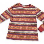 Women’s S Long Sleeve Top Aztec Bohemian Tribal Photo 3