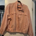 Nine West Womens Lightweight Zip Up Pale Pink Jacket Size XL Extra Large Photo 0