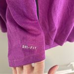 Nike Dri Fit Purple Black Mesh Long Sleeve Athletic Activewear Top Sz Large NWT Photo 4