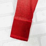 Harley Davidson Red Ombre Long Sleeve Top, Raw Hem, Eagle Logo, Biker Size Small Photo 3