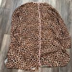 Summersalt  The Cloud 9 Boyfriend Sleep Shirt Leopard Pink Sky Pajamas Large Photo 4