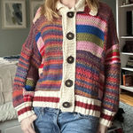 Urban Outfitters  chunky rainbow cardigan sweater Photo 0
