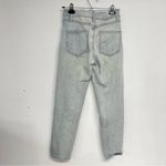 Wild Fable  Light Wash Heavily Distressed Mom Jeans Womens 00 Blue Denim Zip Photo 4