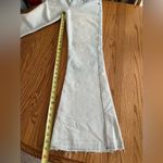 Michael Kors  Light Wash Blue Flared Jeans Raw Hem Boot Cut Size 2 Photo 7