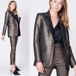 Veronica Beard NWT Ashburn Metallic Blazer bronze Photo 12