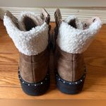 Steve Madden  Receptive Lace Up Hiker Brown‎ Suede Size 7.5 EUC Photo 3