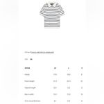 ZARA NWT  Sz Medium Top: Lapel Neck, Short Sleeve, Navy & White Striped w/ Piping Photo 8