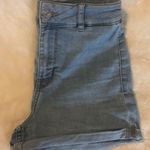 Divided High Waisted Blue Jean Shorts Photo 0