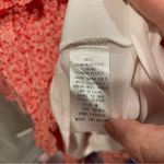 She & Sky Cute red white fiesta floral ruffle crinkle mini dress off the shoulder fun Photo 3